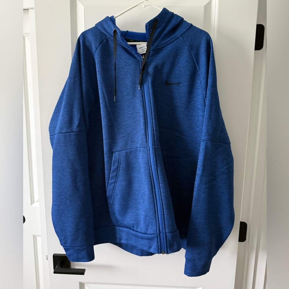 Nike Royal blue heather zip up sweatshirt
